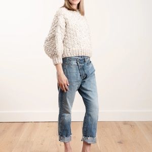 I love mr mittens cropped crewneck